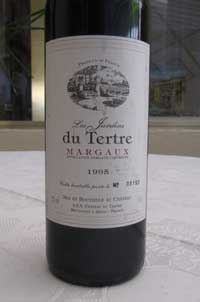 Margaux 1995 Les jardins du Tertre